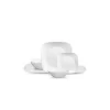 Corelle Classic Pure White, Square, 12-Piece, Dinnerware Set