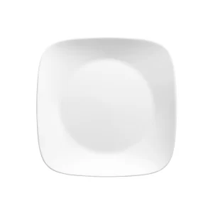 Corelle Classic Pure White, Square, 12-Piece, Dinnerware Set