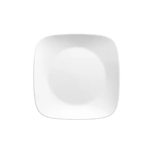 Corelle Classic Pure White, Square, 12-Piece, Dinnerware Set
