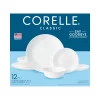 Corelle Winter Frost White, 12 Piece, Dinnerware Set