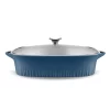 CorningWare 1143671 9 in. x 13 in. Blue Cast Aluminum Baker with Lid