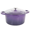 Crock-Pot 128606.02 Artisan Round Enameled Cast Iron Dutch Oven, 7-Quart, Sapphire Blue