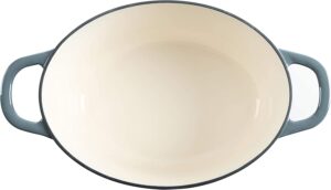 Crock-Pot 69146.02 Artisan Oval Enameled Cast Iron Dutch Oven, 7-Quart, Slate Gray