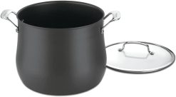 Cuisinart 6466-26 Hard Anodized 12-Quart Contour-Stainless-Steel-Cookware, Stockpot w/Cover