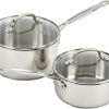 Cuisinart 77-11G Stainless Steel 11-Piece Set Chef's-Classic-Stainless-Cookware-Collection