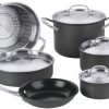 Cuisinart GG-10 Hard Anodized 10-Piece Set GreenGourmet, Black