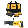 DEWALT DCB2052CKW380B 20-Volt MAX Cordless Reciprocating Saw with (2) 20-Volt Batteries 5.0Ah & Charger