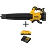 DEWALT DCBL722BWCB240C 20V MAX 125 MPH 450 CFM Cordless Brushless Handheld Blower