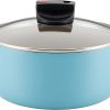 Farberware Smart Control Nonstick Stock Pot/Stockpot with Lid, 6 Quart, Aqua