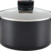 Farberware Smart Control Nonstick Stock Pot/Stockpot with Lid, 6 Quart, Black