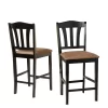 Generic Metropolitan 24- inch Counter Height Stool, Set of 2, Black