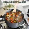 GreenPan Lima Hard Anodized Healthy Ceramic Nonstick 12 Piece Cookware Pots and Pans Set, PFAS-Free, Oven Safe, Gray
