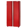 Husky G3602TR-US Ready-to-Assemble 24-Gauge Steel Freestanding Garage Cabinet in Red (36 in. W x 72 in. H x 18 in. D)