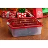 IRIS 20 Inch Wreath Storage Box, 3 Pack, Red