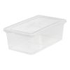 IRIS USA 6 Qt Clear Storage Latch Box, Set of 12