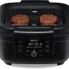 Instant 6-in-1 Indoor Grill and Air Fryer with Bake, Roast Reheat & Dehydrate, From the Makers of Instant Pot, with Odor-Reducing Filter, Clear Cooking Window, and Removable Lid for Easy Cleaning