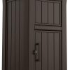 Keter 245523 Delivery Box for Porch with Lockable Secure Storage Compartment to Keep Packages Safe, One size, Brown