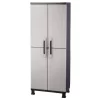 Keter Utility cabinet Plastic Freestanding Garage Cabinet in Gray (26.8-in W x 68-in H x 14.8-in D)