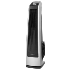 Lasko Oscillating High Velocity Tower Fan with 3 Speeds, U35105, Gray/Black