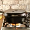 Lodge LCC3 Cast Iron Combo Cooker, Pre-Seasoned, 3.2-Quart