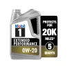 Mobil 1 Extended Performance Full Synthetic Motor Oil 0W-20, 5 qt