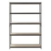 Muscle Rack 48W x 18D x 72H 5-Shelf Steel Freestanding Shelves, Silver