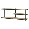 Muscle Rack Black 48W x 24D x 72H 5-Shelf Steel Shelving