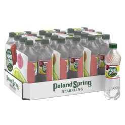 Poland Spring Sparkling Water, Raspberry Lime, 16.9 oz. Bottles (24 Count)