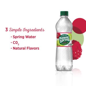 Poland Spring Sparkling Water, Raspberry Lime, 16.9 oz. Bottles (24 Count)