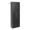 Prepac HangUps 24 in. W x 72 in. H x 12 in. D Large Storage Cabinet in Black (1-Piece ) BSCW-0706-2K