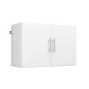 Prepac HangUps Collection Wood 2-Shelf Wall Mounted Garage Cabinet in White (36 in W x 24 in H x 16 in D) WSUW-0708-1