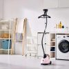 SALAV, PINK LIMITED EDITION Upright Garment Steamer with Roll Wheels For Easy Movement, 1.8L Water Tank for 1 Hour Continuous Steaming, Adjustable Pole for Storage, 1500 watts GS18-DJ