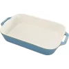 STAUB 40511-890 Ceramics Rectangular Baking Dish, 13x9-inch, Rustic Turquoise