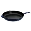 Staub 1223091 Cast Iron 12-inch Fry Pan - Dark Blue, Made in France