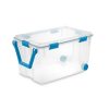 Sterilite 120 Qt. Wheeled Gasket Box Blue Aquarium