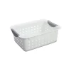 Sterilite 16228012 Small Plastic Storage Bin Organizer Baskets, White, 12-pack