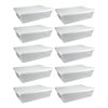 Sterilite 28 Quart Clear Stackable Under Bed Organizer Storage Container (10 Pack)