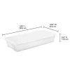 Sterilite 41 Quart Lightweight Under Bed Storage Box Container, 6 Pack