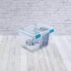 Sterilite 54 Qt. Gasket Box Plastic, Blue Aquarium, Set of 4
