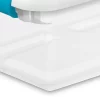 Sterilite Plastic 6-Quart Storage Box Container with Latching Lid, 12 Pack