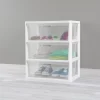 Sterilite Wide 3 Drawer Tower White