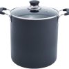 T-fal B36262 Specialty Total Nonstick Dishwasher Safe Oven Safe Stockpot Cookware, 12-Quart, Black