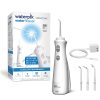 Waterpik Cordless Pearl Rechargeable Portable Water Flosser for Teeth, Gums, Braces Care and Travel with 4 Flossing Tips, ADA Accepted, WF-13 White