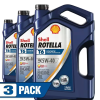 (3 pack) Shell Rotella T6 Full Synthetic 5W-40 Diesel Engine Oil, 1 Gallon