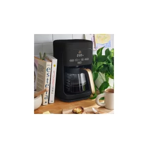 Beautiful 14 Cup Programmable Touchscreen Coffee Maker, Black Sesame by Drew Barrymore