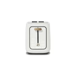 Beautiful 2 Slice Touchscreen Toaster, White Icing by Drew Barrymore