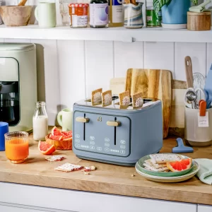 Beautiful 4 Slice Toaster, Cornflower Blue by Drew Barrymore