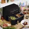 Beautiful 9QT TriZone Air Fryer, Black Sesame by Drew Barrymore