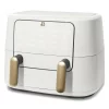 Beautiful 9QT TriZone Air Fryer, White Icing by Drew Barrymore