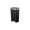 Better Homes & Gardens 11.9 Gallon Trash Can, Plastic Step On Kitchen Trash Can, Black